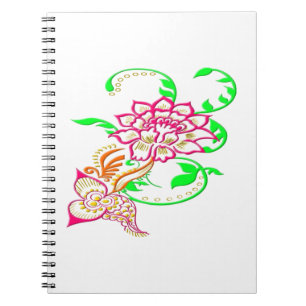 Cuaderno Flor de tatuaje