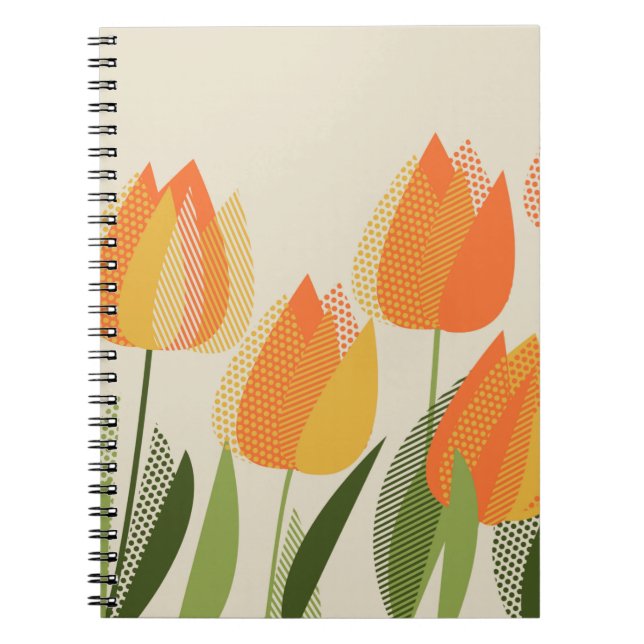 Cuaderno Flor de tulipán amarillo (Frente)