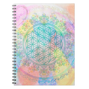Cuaderno Flor de vida / Blume des Lebens - Corazones de amo