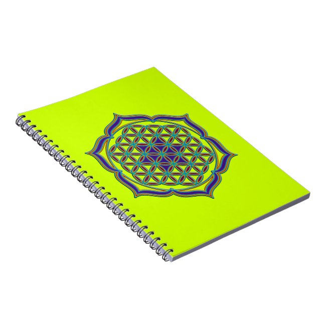Cuaderno Flor de vida / Blume des Lebens - Lotus Contour (Lado Derecho)
