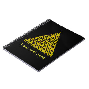 Cuaderno Flor de vida / Blume des Lebens - oro piramidal