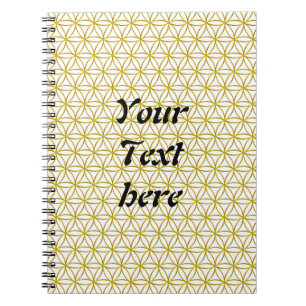 Cuaderno Flor de vida / Blume des Lebens - patrón oro