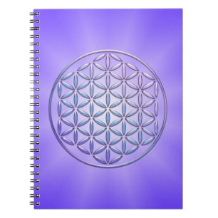 Cuaderno Flor de vida / Blume des Lebens - sello violeta