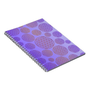 Cuaderno Flor de vida / Blume des Lebens - Violeta patrón