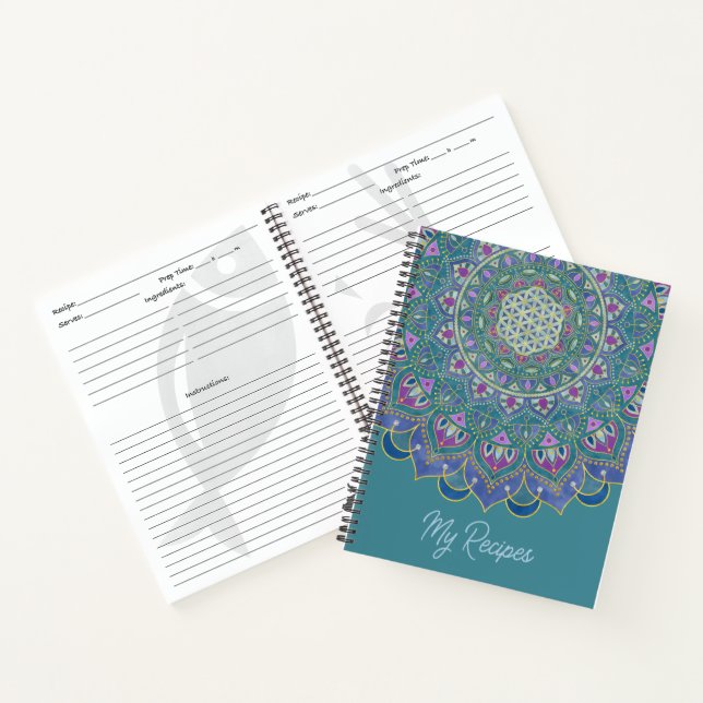 Cuaderno Flor De Vida - Mandala Estilo India 1 (Interior)
