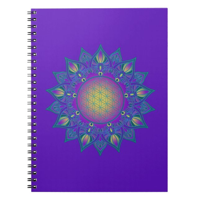Cuaderno Flor de vida - Mandala india 3 (Frente)