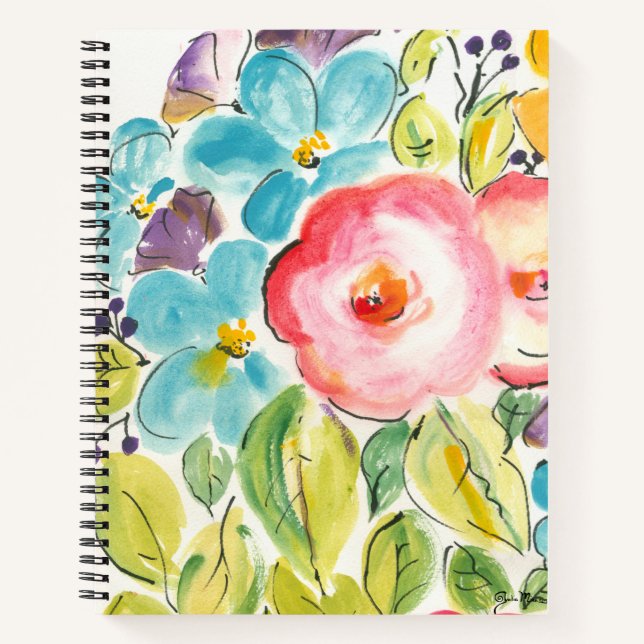 Cuaderno Flor deslumbrante II (Anverso)