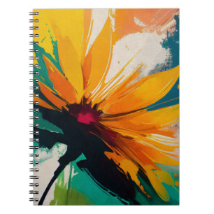 Cuaderno Flor Enigmática – Una Danza De Color Y Movimiento