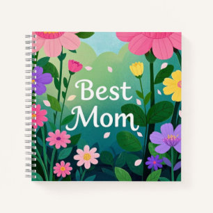 Cuaderno Flor Floral Mejor Jardín de Mamá