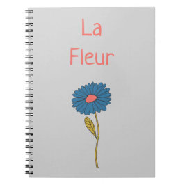 Cuaderno Flor floral simple La Fleur