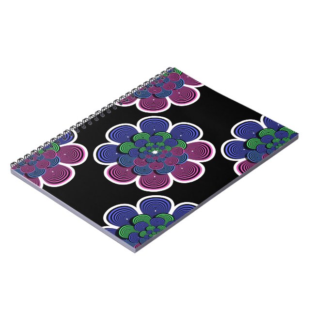 Cuaderno Flor fractal (Lado Izquierdo)