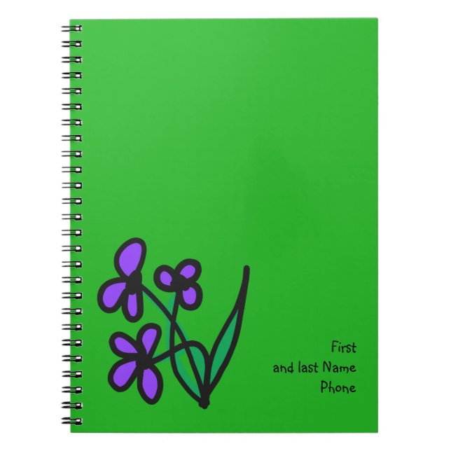 Cuaderno Flor linda (Frente)