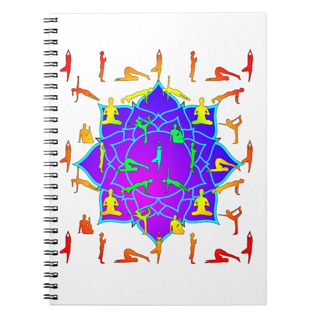 Cuaderno Flor Lotus Con Polos De Yoga (Frente)
