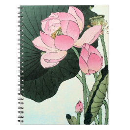 Cuaderno Flor Lotus japonesa - portátil Bella Artes de époc