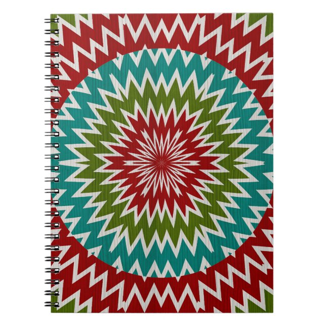 Cuaderno Flor mandalaica hipnótica (Frente)