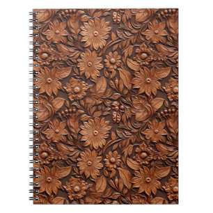 Cuaderno Flor marrón de vaca occidental