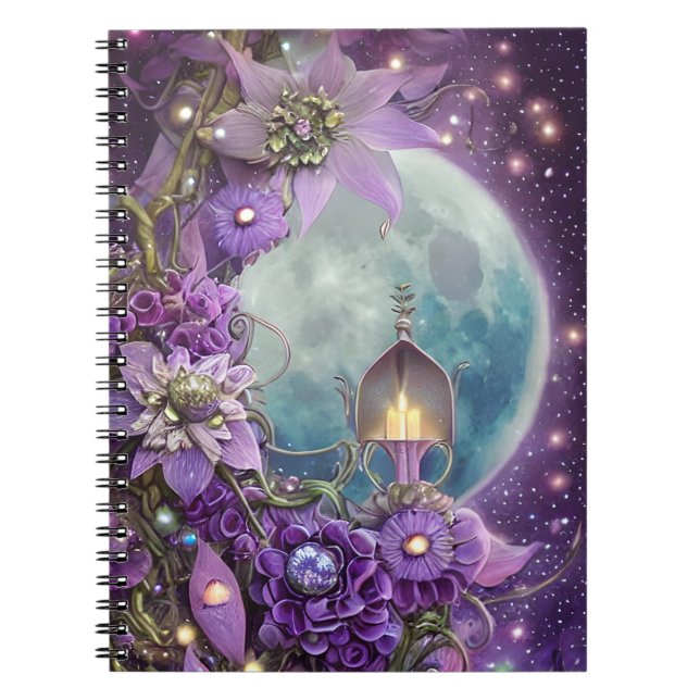 Cuaderno Flor morada de la luna (Frente)