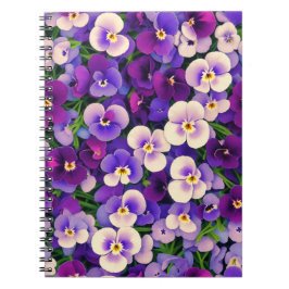 Cuaderno Flor morada de panza