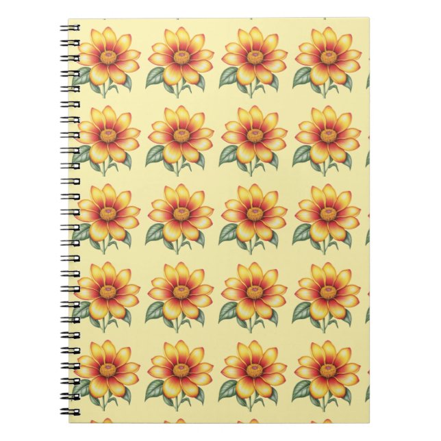 Cuaderno Flor naranja (Frente)