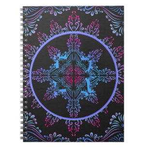 Cuaderno Flor nocturna de Mandala