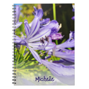 Cuaderno Flor púrpura de Nueva Zelanda