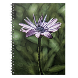 Cuaderno Flor púrpura que se coloca solamente