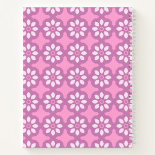 Cuaderno Flor Retró Rosa