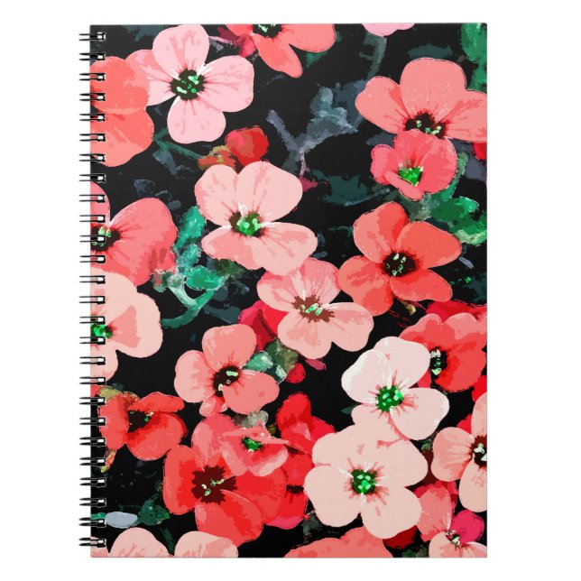 Cuaderno Flor roja acuática (Frente)