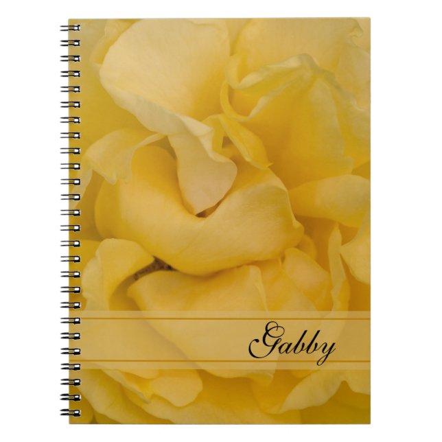 Cuaderno Flor rosa amarilla (Frente)