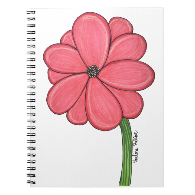 Cuaderno Flor Rosa Completa (Frente)