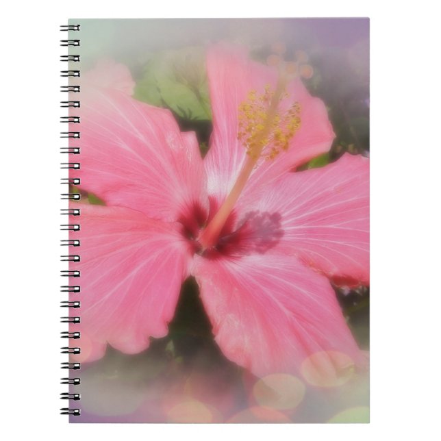 Cuaderno Flor rosa hibiscus (Frente)