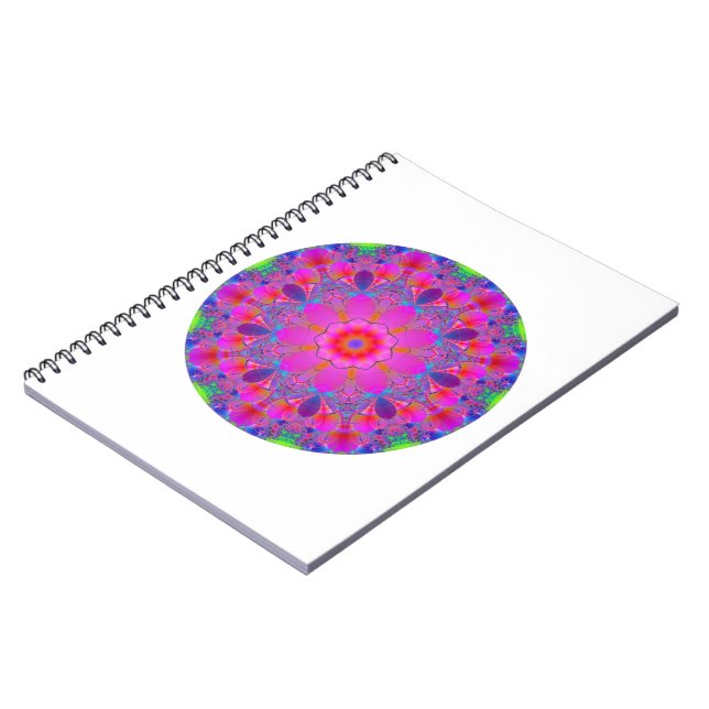 Cuaderno Flor rosa Mandala (Lado Izquierdo)