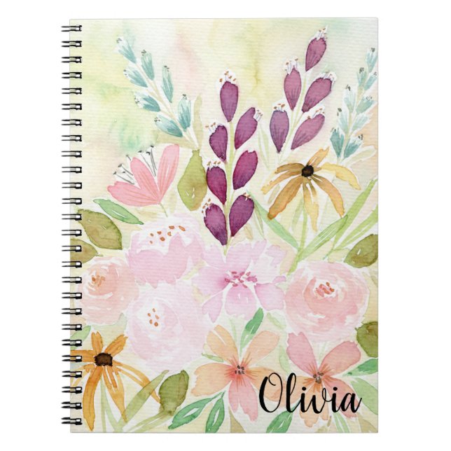 Cuaderno Flor salvaje alegre (Frente)