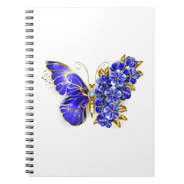 Cuaderno Flor Sapphire Mariposa (Frente)