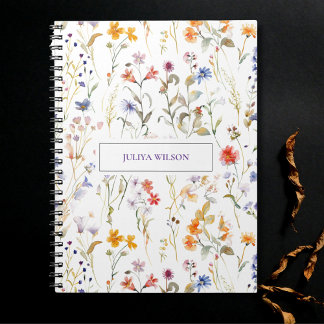 Cuaderno Flor silvestre colorida