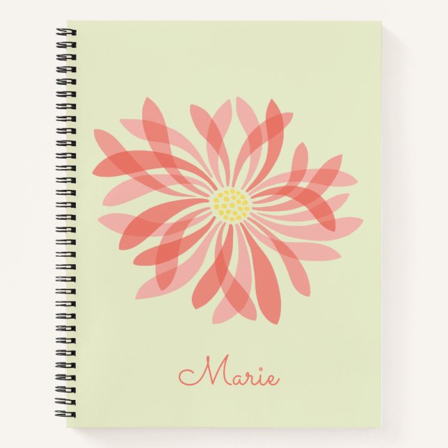 Cuaderno Flor silvestre personalizada (Anverso)