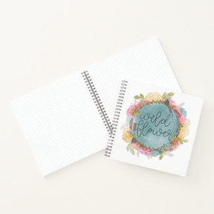 Cuaderno Flor silvestre Wreath Floral