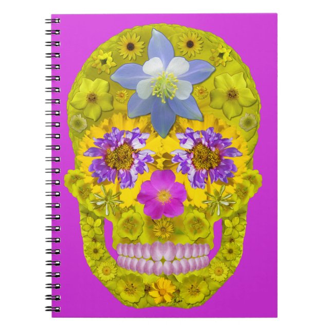 Cuaderno Flor Skull 3 (Frente)