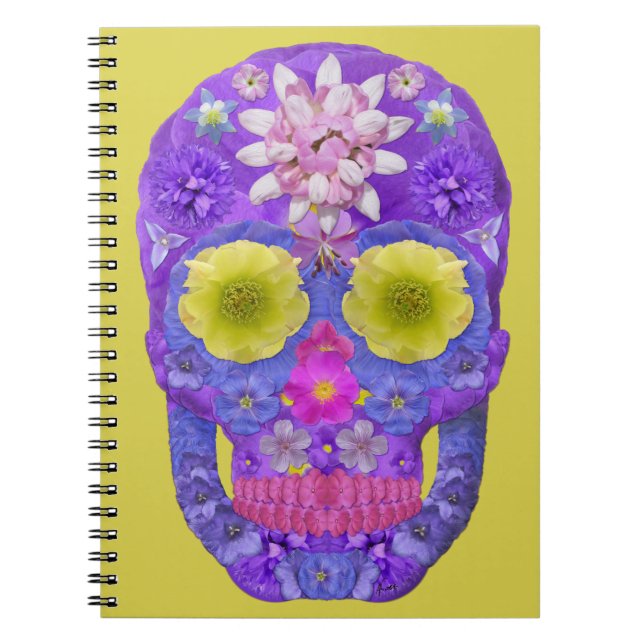 Cuaderno Flor Skull 5 (Frente)