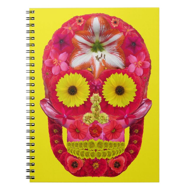 Cuaderno Flor Skull 6 (Frente)