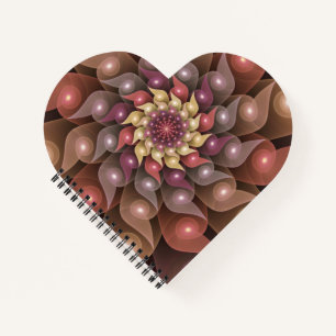 Cuaderno Flor surrealista brillante modernidad Resumen arte