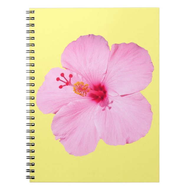Cuaderno Flor tropical Hibiscus rosa (Frente)