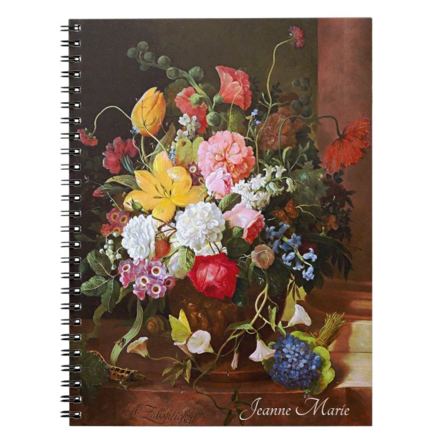 Cuaderno Flor Vida De Los Rosas Tulipanes Y Violetas (Frente)