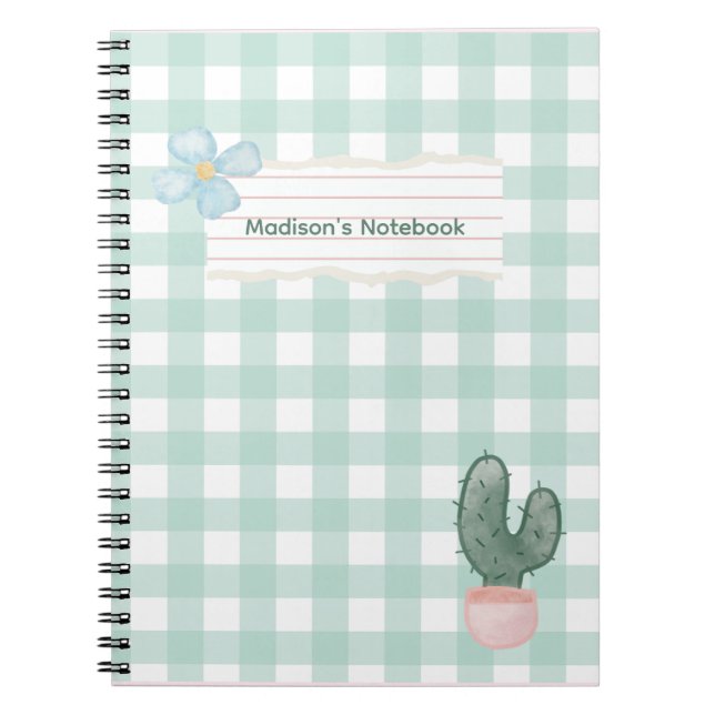 Cuaderno Flor y cactus (Frente)