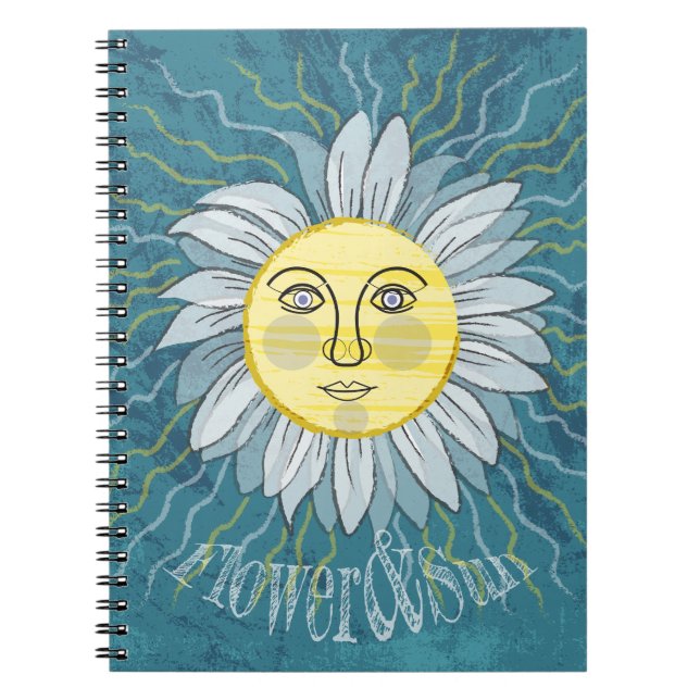 Cuaderno Flor y sol - Naturaleza (Frente)