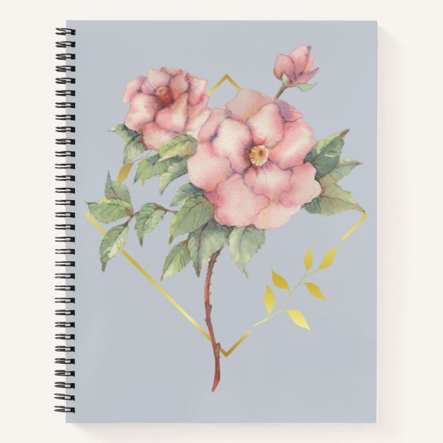 Cuaderno Flora acuarela (Anverso)