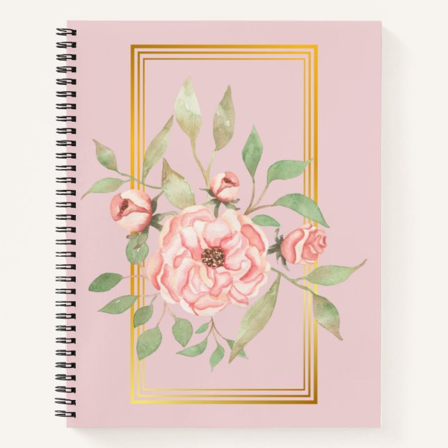 Cuaderno Flora acuarela (Anverso)