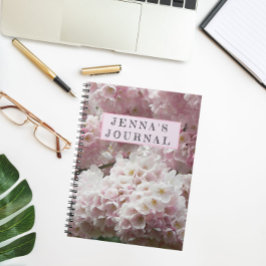 Cuaderno Flora personalizada de cerezos japoneses