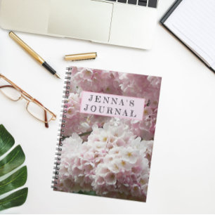 Cuaderno Flora personalizada de cerezos japoneses