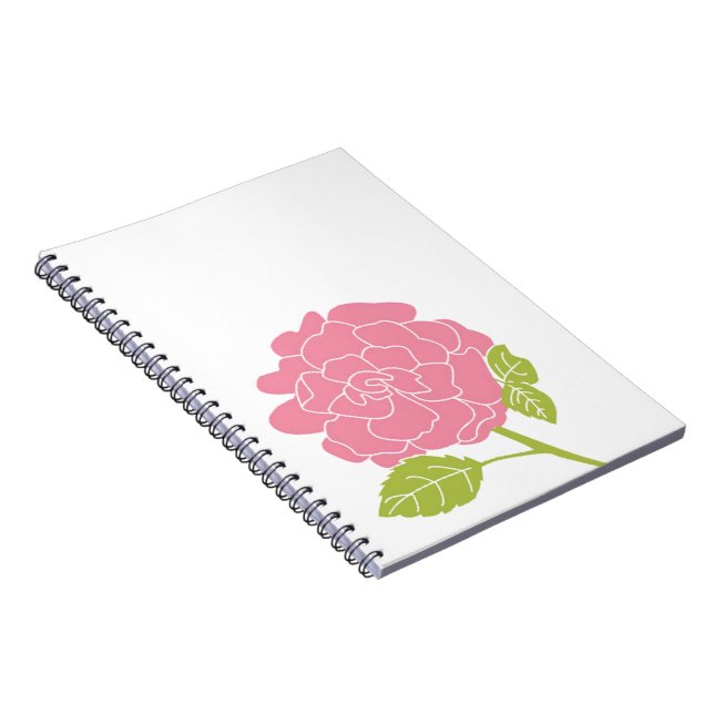 Cuaderno Flora rosa bonito (Lado Derecho)